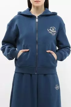 Толстовка хлопковая на молнии с капюшоном BELUCCI