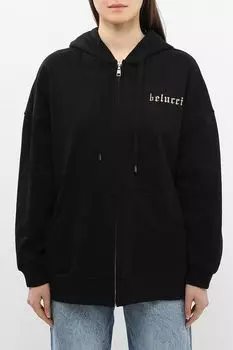 Толстовка хлопковая на молнии с капюшоном BELUCCI