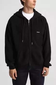 Толстовка хлопковая на молнии с капюшоном Guess Jeans
