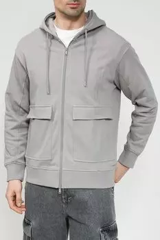 Толстовка хлопковая на молнии с капюшоном MARCO DI RADI