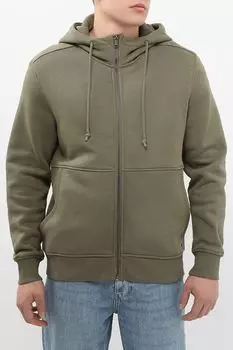 Толстовка хлопковая на молнии с капюшоном MARCO DI RADI