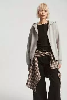 Толстовка хлопковая на молнии с капюшоном Nume