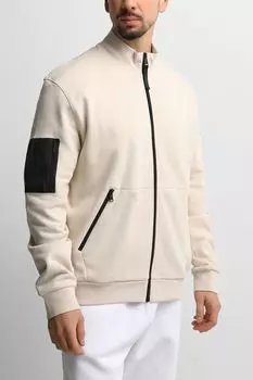 Толстовка хлопковая на молнии с карманом Karl Lagerfeld