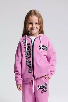 Толстовка хлопковая на молнии с принтом MIMIMODA