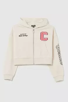 Толстовка хлопковая с капюшоном и принтом OVS