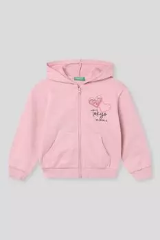 Толстовка хлопковая с принтом Benetton