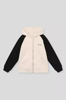 Толстовка хлопковая с капюшоном на молнии Calvin Klein Jeans