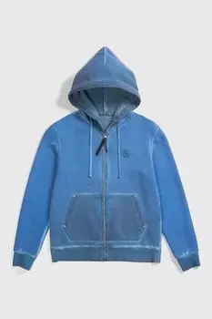 Толстовка хлопковая с капюшоном на молнии GJO.E