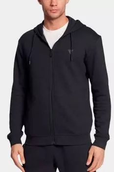 Толстовка хлопковая с капюшоном на молнии Guess