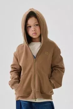 Толстовка хлопковая с капюшоном на молнии Happy Baby