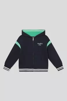 Толстовка хлопковая с капюшоном на молнии OVS