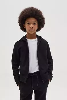 Толстовка хлопковая с капюшоном на молнии OVS