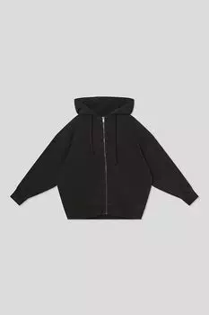 Толстовка хлопковая с капюшоном на молнии Silver Spoon Life