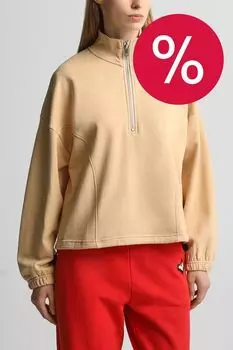 Толстовка хлопковая с воротником на молнии BELUCCI