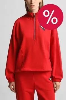 Толстовка хлопковая с воротником на молнии BELUCCI