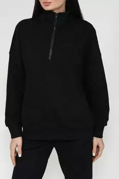 Толстовка хлопковая с воротником на молнии COLORPLAY