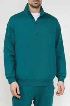 Толстовка хлопковая с воротником на молнии COLORPLAY