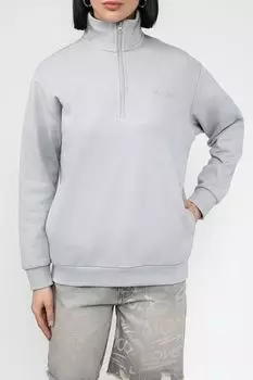 Толстовка хлопковая с воротником на молнии COLORPLAY