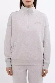 Толстовка хлопковая с воротником на молнии COLORPLAY