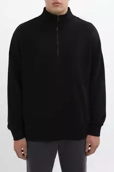 Толстовка хлопковая с воротником на молнии COLORPLAY