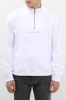 Толстовка хлопковая с воротником на молнии Guess Jeans