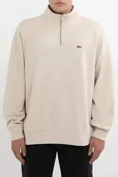 Толстовка хлопковая с воротником на молнии LEVI'S