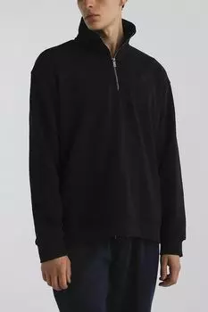 Толстовка хлопковая с воротником на молнии MARCO DI RADI