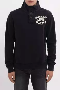 Толстовка хлопковая с воротником на молнии Superdry