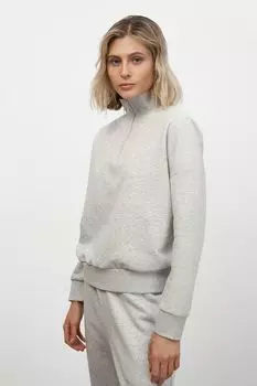 Толстовка хлопковая с воротником на молнии Urban Tiger