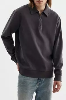 Толстовка хлопковая с воротником на молнии Urban Tiger