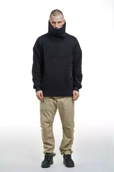 Толстовка хлопковая с высоким воротником MAYTRY