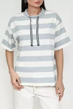 Толстовка хлопковая в полоску Auranna