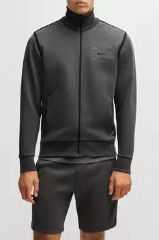 Толстовка из хлопковой смеси на молнии BOSS