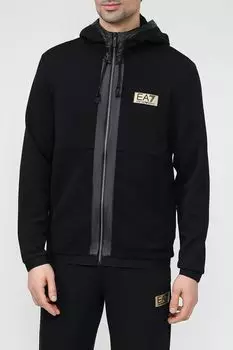 Толстовка комбинированная на молнии Ea7