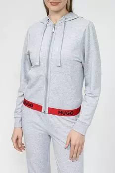 Толстовка на молнии с капюшоном HUGO