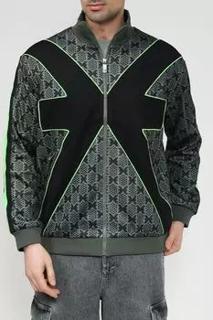 Толстовка на молнии с принтом John Richmond