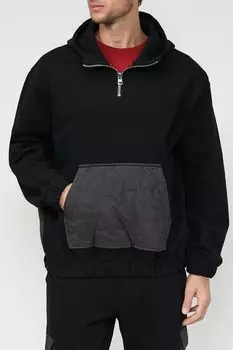 Толстовка с капюшоном и стеганым карманом HUGO