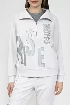 Толстовка с воротником на молнии и принтом Monari