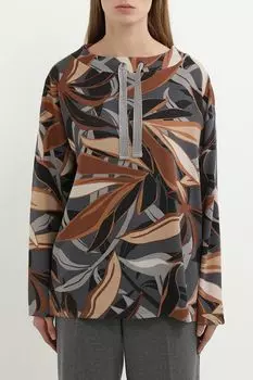 Толстовка с воротником на завязках и принтом Betty Barclay