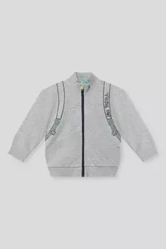 Толстовка с воротником стойкой на молнии Benetton