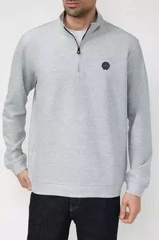 Толстовка с воротником-стойкой на молнии LERROS