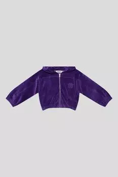 Толстовка велюровая с капюшоном на молнии Molo
