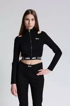 Толстовка вырезами на плечах на молнии ESCUTE Young