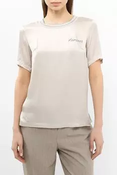 Топ с коротким рукавом и логотипом Auranna