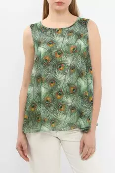 Топ без рукавов с принтом Auranna