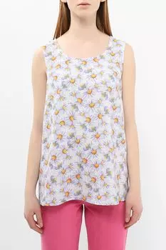 Топ без рукавов с принтом BELUCCI