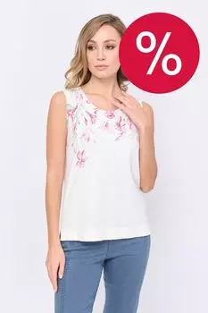 Топ без рукавов с принтом Franco Vello