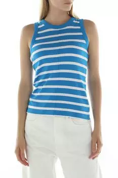 Топ без рукавов в полоску Comma