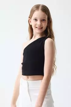 Топ хлопковый асимметричного кроя Smena