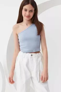 Топ хлопковый асимметричного кроя Smena